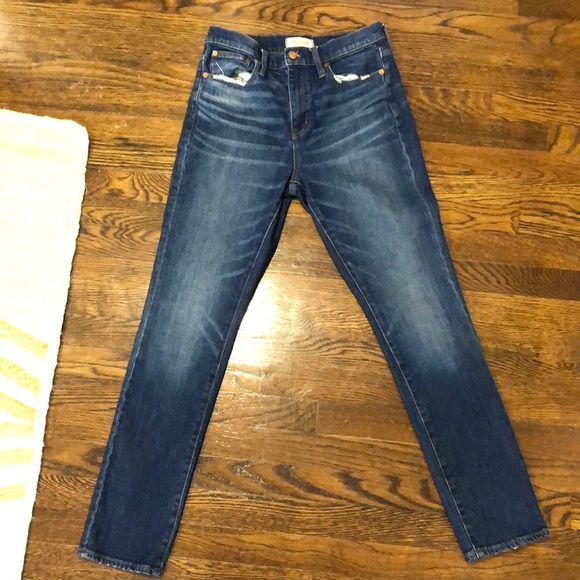 Madewell Denim - Madewell High Rise Slime Boyjean. Size 26.